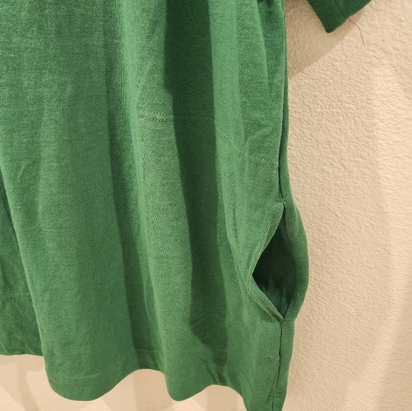 Free People Beach Essential Extreme Tee Mini Dress Golf Green NWOT - Picture 8 of 8